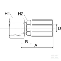 Końcówka DN10-13/16" ORFS | poltechparts.pl