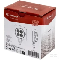 Lampa robocza LED, okrągła 12W 1200lm 12/… | poltechparts.pl
