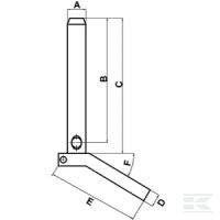 Sworzeń z uchwytem 19x263 mm | poltechparts.pl