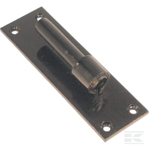 Hak zawiasu przykręcany 12.7 mm podstawa 39 mm czarny mat