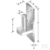 Hak zawiasu przykręcany 12.7 mm podstawa… | poltechparts.pl