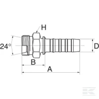 Końcówka DN13-M24x1.5 | poltechparts.pl