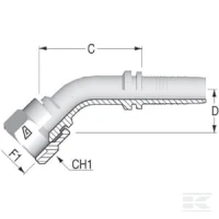 Końcówka DN20-M30x1.5-45° | poltechparts.pl