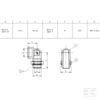 Złącze kolankowe M26/M22 | poltechparts.pl