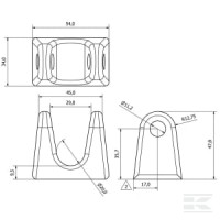 Widełki do ścianek skrzyni ładunkowej | poltechparts.pl