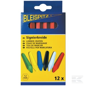 Kreda sygnalizacyjna Bleispitz, czarna 12 szt.