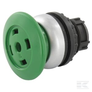 Przycisk grzybkowy, zielony | poltechparts.pl