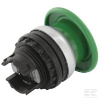 Przycisk grzybkowy, zielony | poltechparts.pl