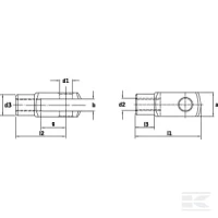 Głowica widełkowa M6 RVS | poltechparts.pl
