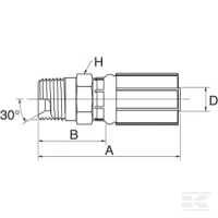 Końcówka DN10-1/2" NPTF | poltechparts.pl
