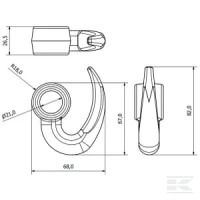 Hak do 3/4" | poltechparts.pl