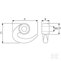 Hak do 3/4" | poltechparts.pl