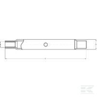 Rura łącznika górnego 330 mm M30x3.5 | poltechparts.pl