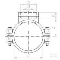 Opaska do nawiercania rurociągów PP 75mm… | poltechparts.pl