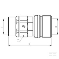 Szybkozłącze skręcane 1/2" gwint zew. M20… | poltechparts.pl
