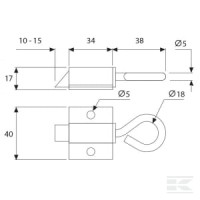 Zasuwka okienna | poltechparts.pl