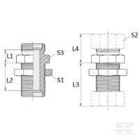 Złącze grodziowe UAG21CLNE | poltechparts.pl