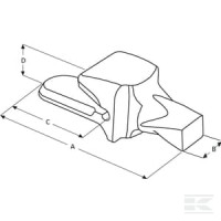 Uchwyt zęba typu V | poltechparts.pl