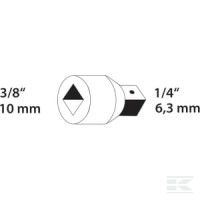 Element napędowy i łączący 3/8" Gedore, a… | poltechparts.pl