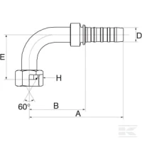 Końcówka 90° DN13-1/2" BSP | poltechparts.pl