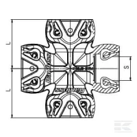 Złącze czwórnikowe, zwykłe | poltechparts.pl