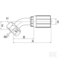 Końcówka 45° DN10-3/8" BSP | poltechparts.pl