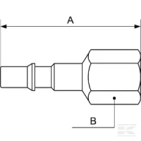 Króciec narzędziowy gwint wewnętrzny 1/4"… | poltechparts.pl