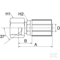 Końcówka DN13-3/4" JIC | poltechparts.pl