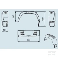 Błotnik z chlapaczem | poltechparts.pl