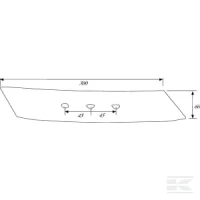 Dłuto lemiesza, prawe MP293 Rabe | poltechparts.pl