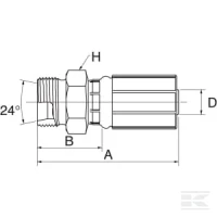 Końcówka DN6-M14x1,5-8S | poltechparts.pl