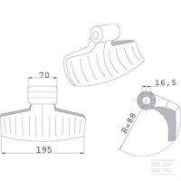 Nóż bijaka Aedes | poltechparts.pl