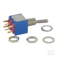 Przełącznik, mały, ON-OFF-ON, 2-biegunowy | poltechparts.pl