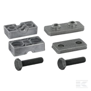 Obejma kpl. ciężka 1x10mm Alu gr. 1