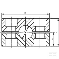 Obejma kpl. ciężka 1x10mm Alu gr. 1 | poltechparts.pl