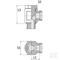 Złącze kolankowe Banjo M16x1.5 - M18x1.5… | poltechparts.pl