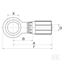 Końcówka banjo DN6-M16 | poltechparts.pl