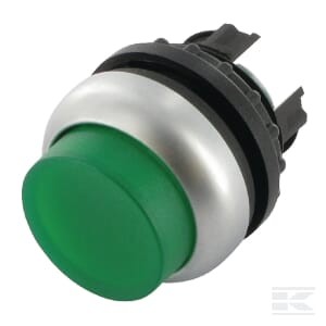 Przycisk podświetlany, zielony, wysoki | poltechparts.pl