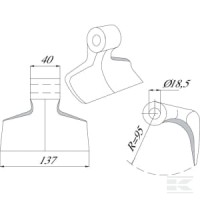 Nóż bijaka Omarv | poltechparts.pl