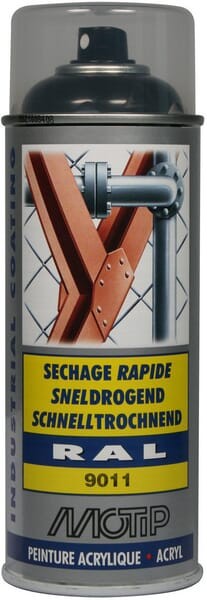 Lakier akrylowy w sprayu, RAL 9011 czarny grafitowy 400 ml