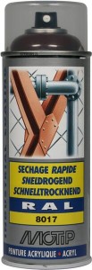 Lakier akrylowy w sprayu, RAL 8017 brązowy 400 ml