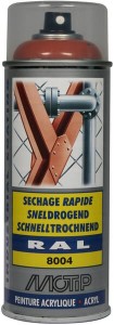Lakier akrylowy w sprayu, RAL 8004  brązowy 400 ml