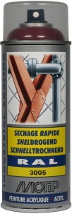 Lakier akrylowy w sprayu, RAL 3005 bordowy 400 ml