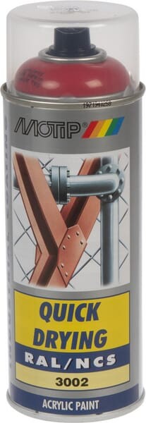 Lakier akrylowy w sprayu, RAL 3002 czerwony karminowy 400 ml