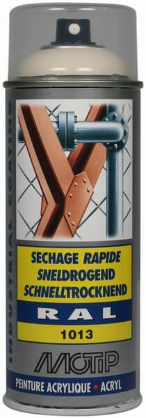 Lakier akrylowy w sprayu, RAL 1013 biały perłowy 400 ml