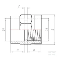 Dwuzłączka IG 63mm x 1 1/4 | poltechparts.pl