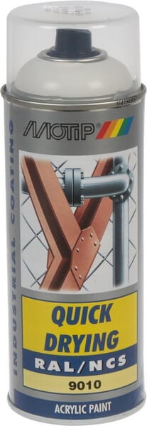 Lakier akrylowy w sprayu, RAL 9010 biały 400 ml
