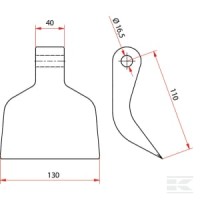 Nóż bijaka | poltechparts.pl