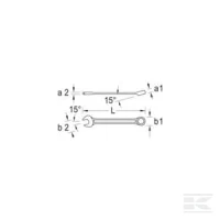 Klucz płasko-oczkowy, 7 mm, Gedore | poltechparts.pl