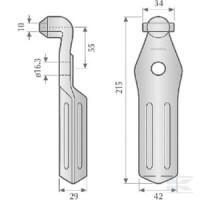 Nóż frezujący 42mm 10mm pasuje do Pegodent | poltechparts.pl